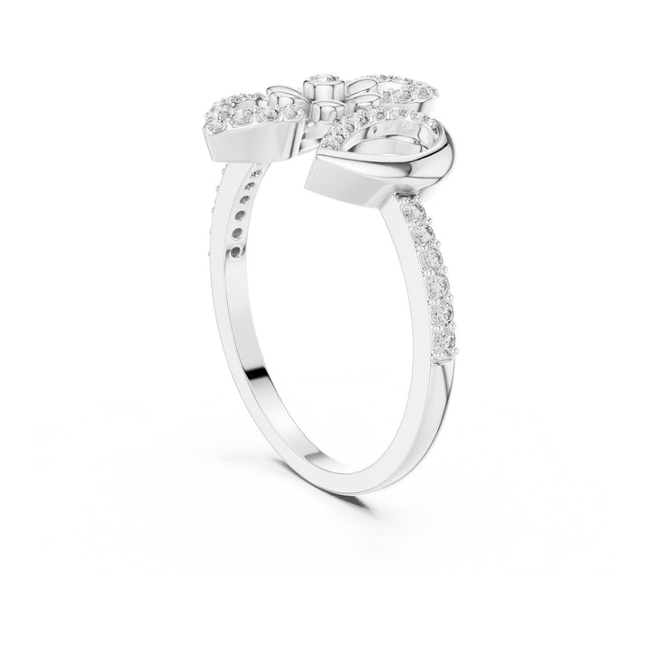 Round Cut Lab Grown Diamond Half Eternity Band, 0.26ct Total, Solid Gold