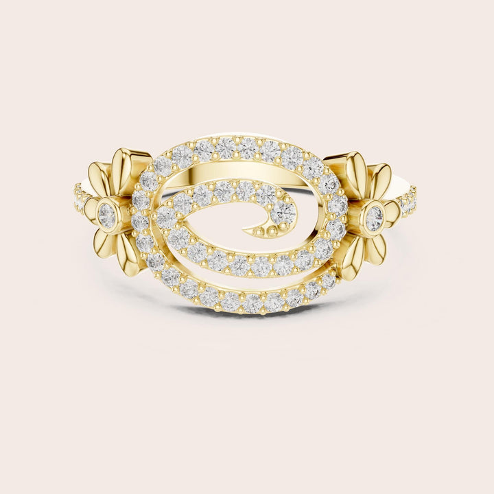 Round Cut Lab Grown Diamond Half Eternity Band, 0.34ct Total, Solid Gold
