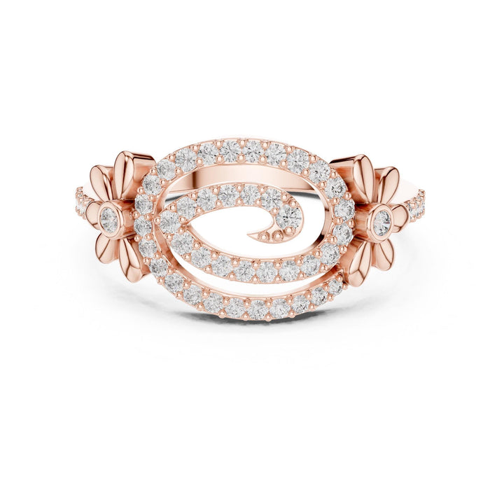 Round Cut Lab Grown Diamond Half Eternity Band, 0.34ct Total, Solid Gold