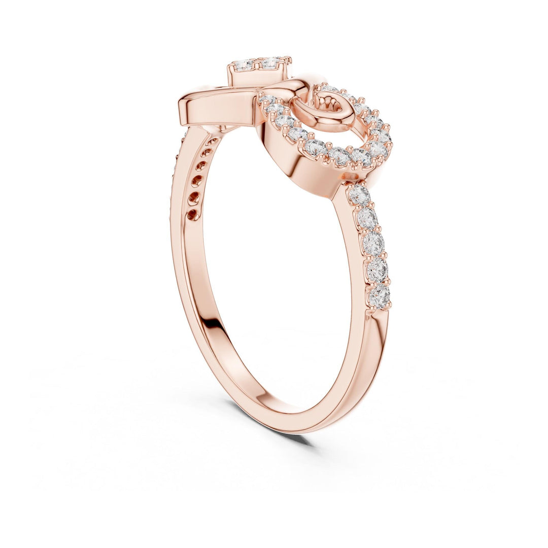 Round Cut Lab Grown Diamond Half Eternity Band, 0.24ct Total, Solid Gold