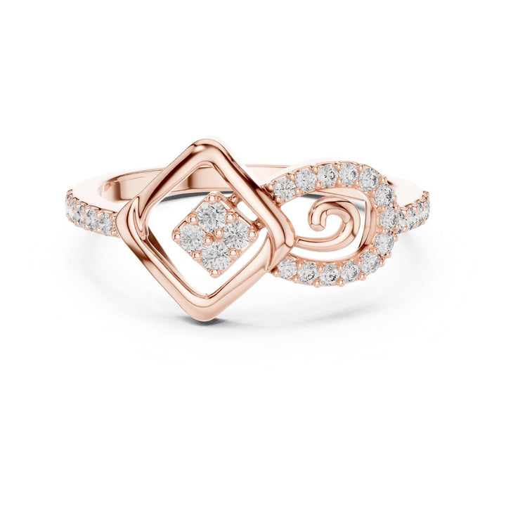 Round Cut Lab Grown Diamond Half Eternity Band, 0.24ct Total, Solid Gold
