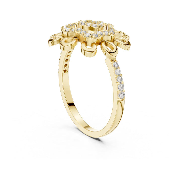 Round Cut Lab Grown Diamond Half Eternity Band, 0.26ct Total, Solid Gold