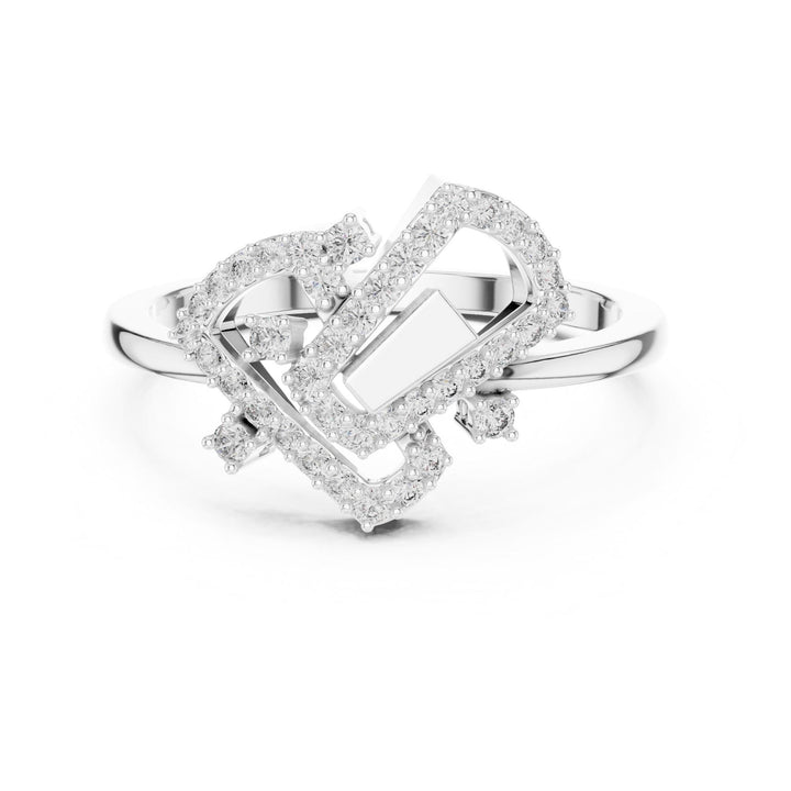 Round Cut Lab Grown Diamond Cluster Ring, 0.24ct Total, Solid Gold