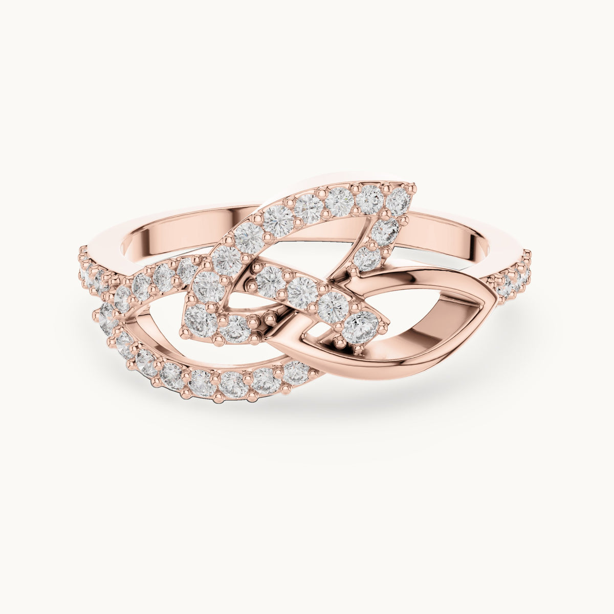 Round cut lab-grown diamond half eternity band, 0.35 CT TW, solid gold, view 9
