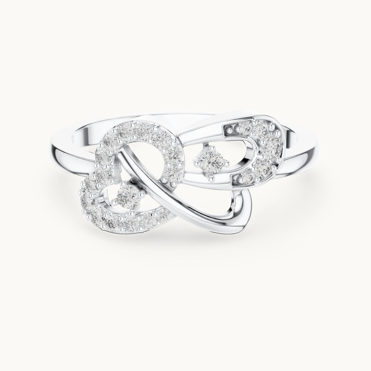 Round Cut Lab Grown Diamond Cluster Ring, 0.19ct Total, Solid Gold