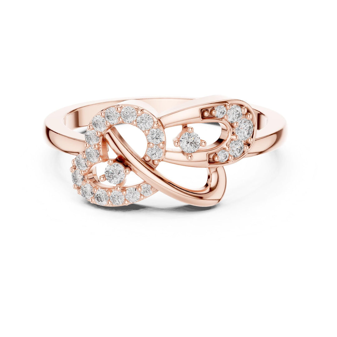 Round Cut Lab Grown Diamond Cluster Ring, 0.19ct Total, Solid Gold