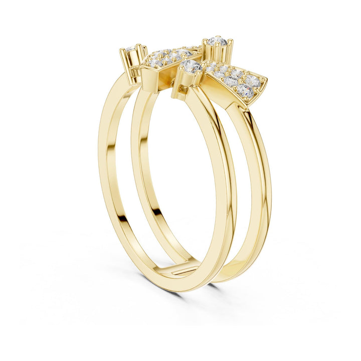 Round Cut Lab Grown Diamond Cluster Ring, 0.28ct Total, Solid Gold