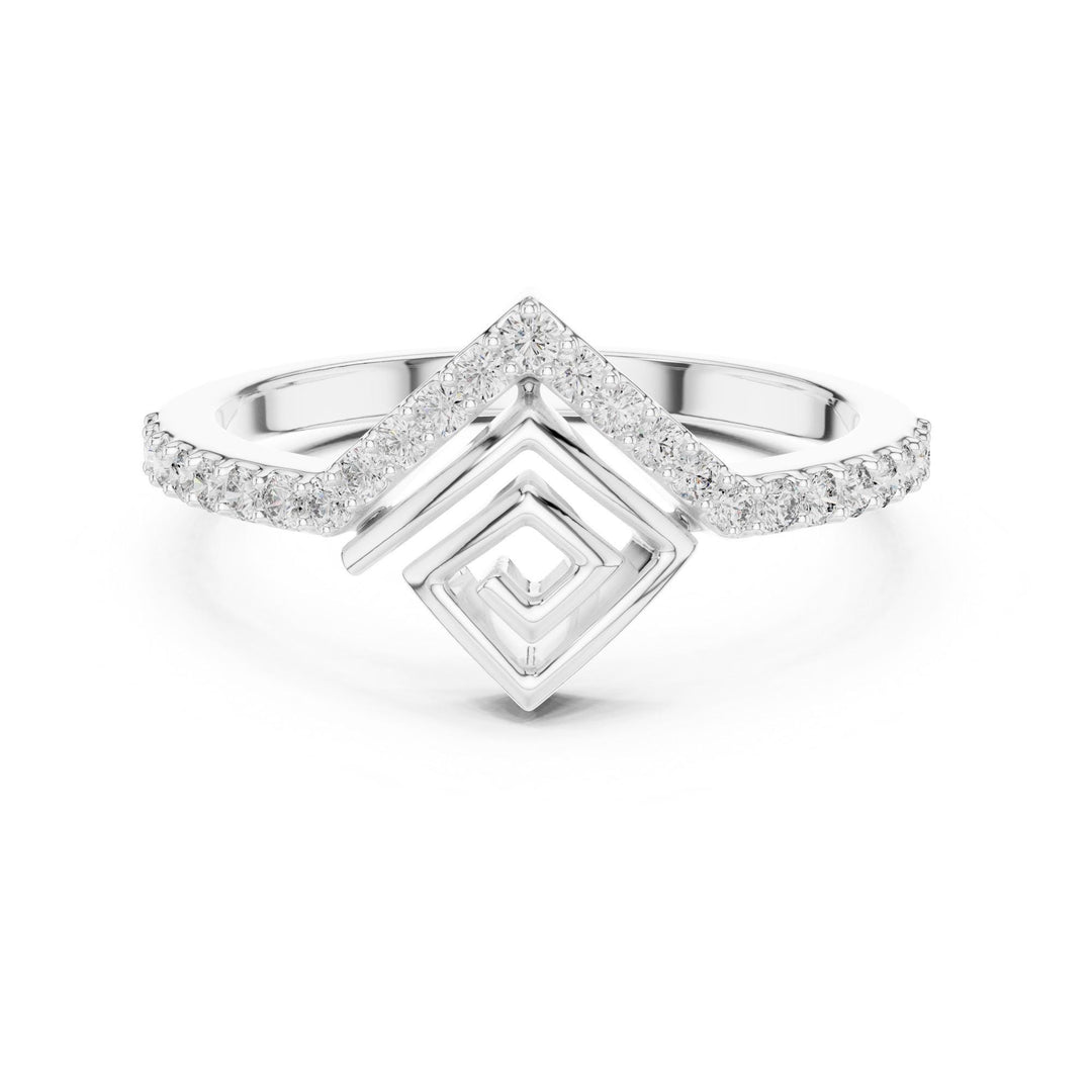 Round Cut Lab Grown Diamond Half Eternity Band, 0.23ct Total, Solid Gold