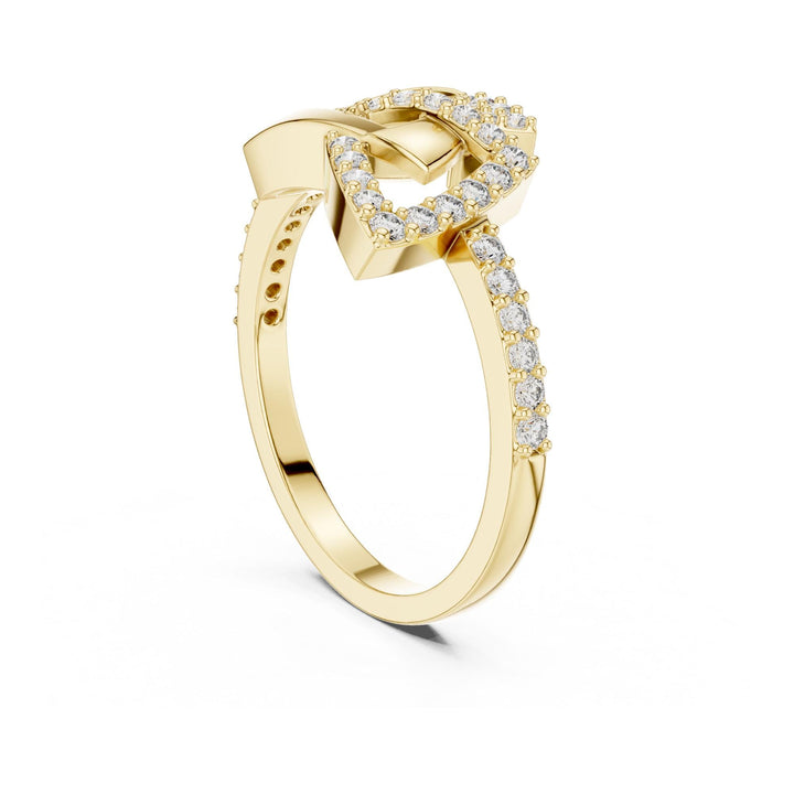 Round Cut Lab Grown Diamond Half Eternity Band, 0.36ct Total, Solid Gold