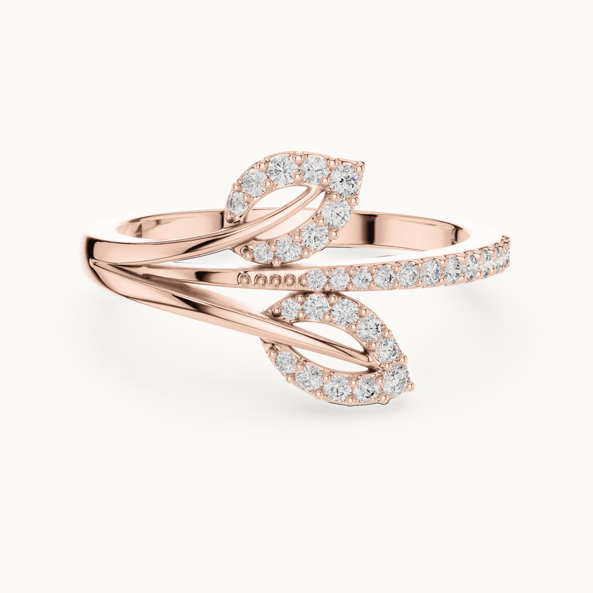 Round cut lab-grown diamond half eternity band, 0.23 CT TW, solid gold, view 9
