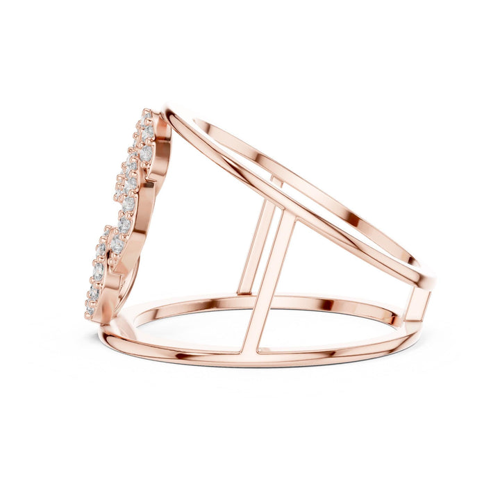 Round Cut Lab Grown Diamond Cluster Ring, 0.29ct Total, Solid Gold