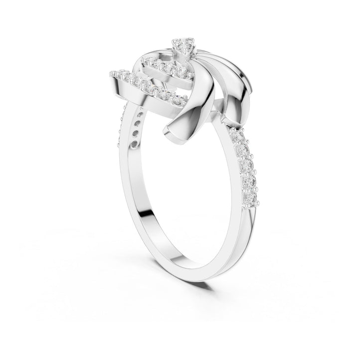 Round Cut Lab Grown Diamond Half Eternity Band, 0.26ct Total, Solid Gold