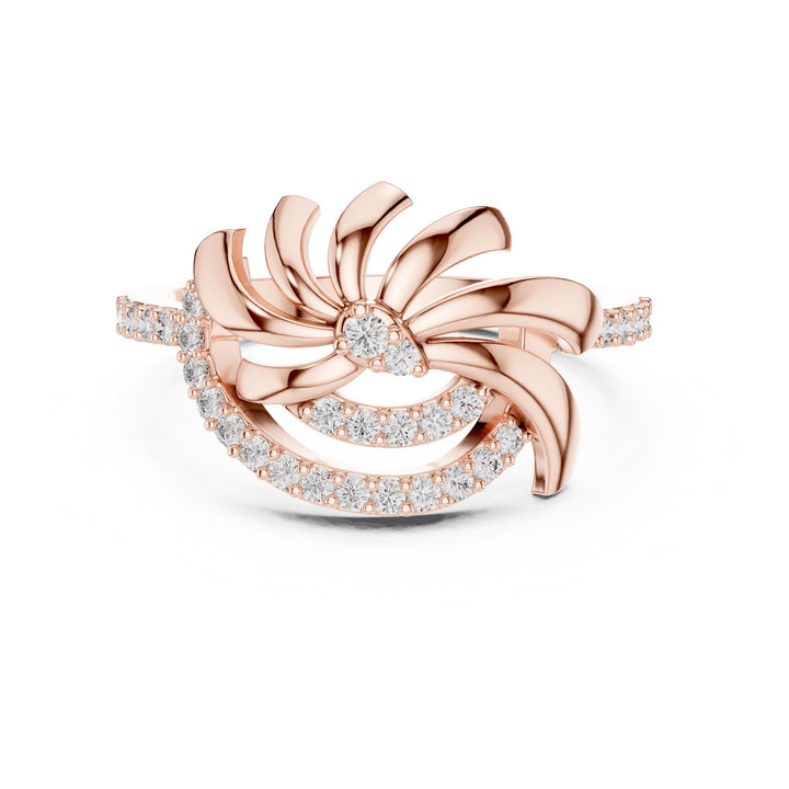 Round Cut Lab Grown Diamond Half Eternity Band, 0.26ct Total, Solid Gold