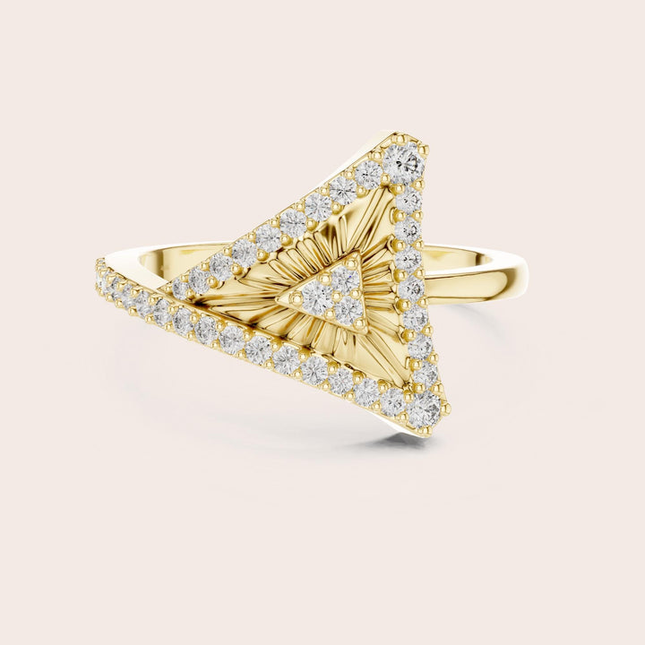 Round Cut Lab Grown Diamond Half Eternity Band, 0.34ct Total, Solid Gold