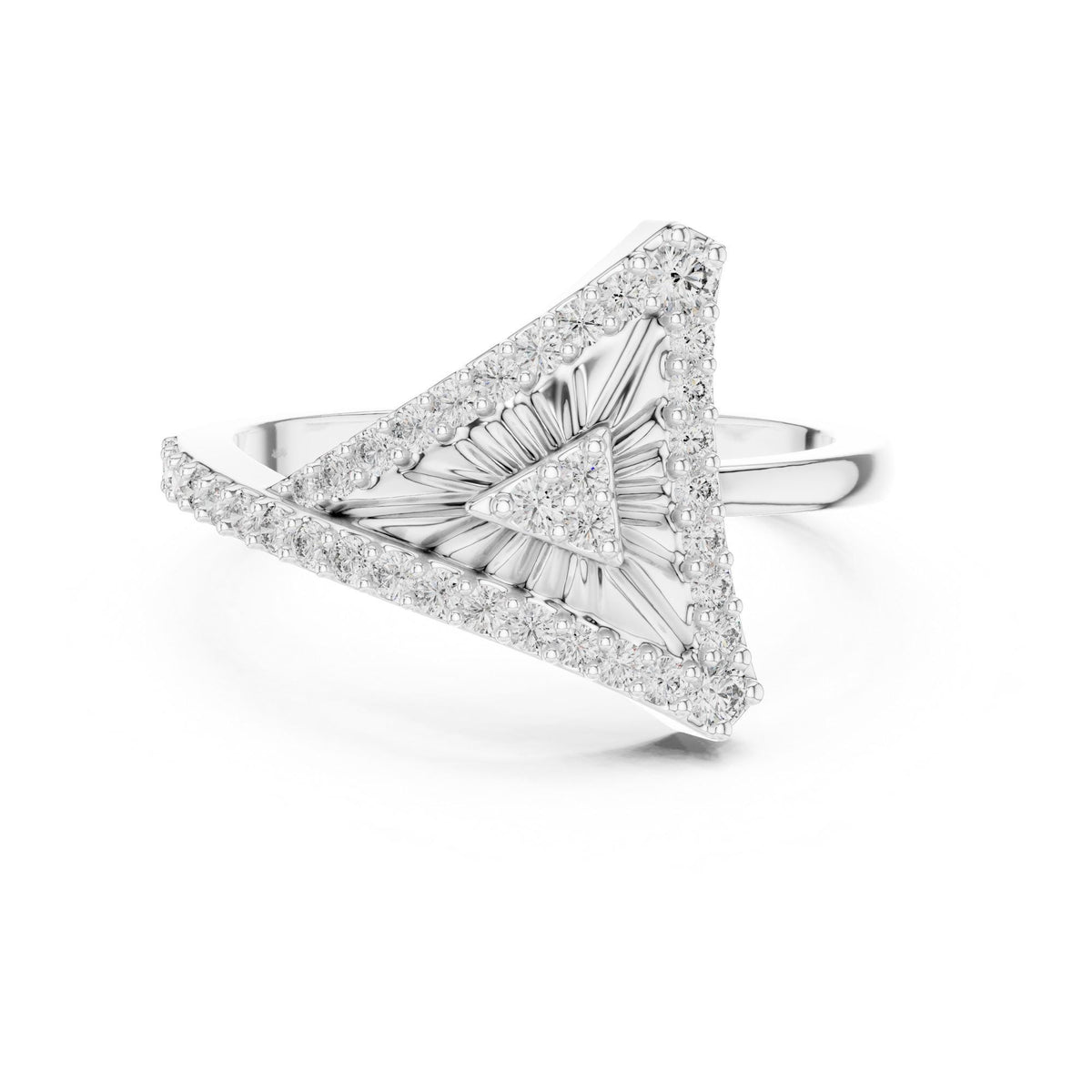 Round cut lab-grown diamond half eternity band, 0.34 CT TW, solid gold, view 6