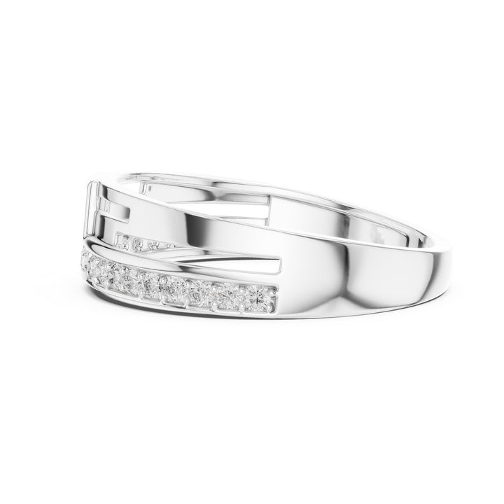 Round Cut Lab Grown Diamond Full Eternity Band, 0.31ct Total, Solid Gold