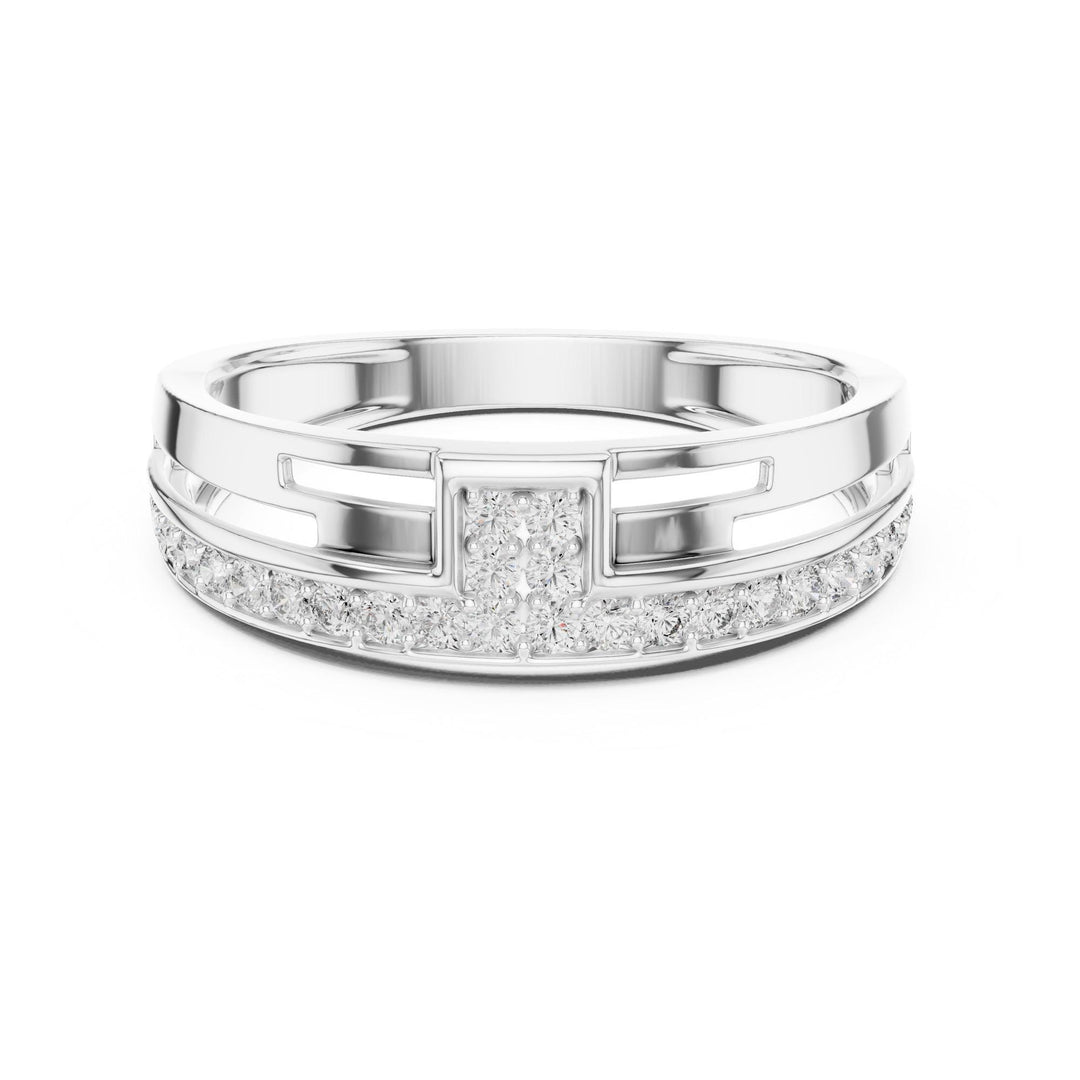 Round Cut Lab Grown Diamond Full Eternity Band, 0.31ct Total, Solid Gold