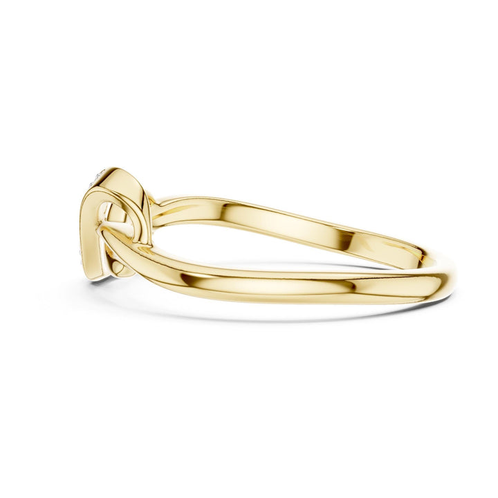 Round Cut Lab Grown Diamond Cluster Ring, 0.05ct Total, Solid Gold