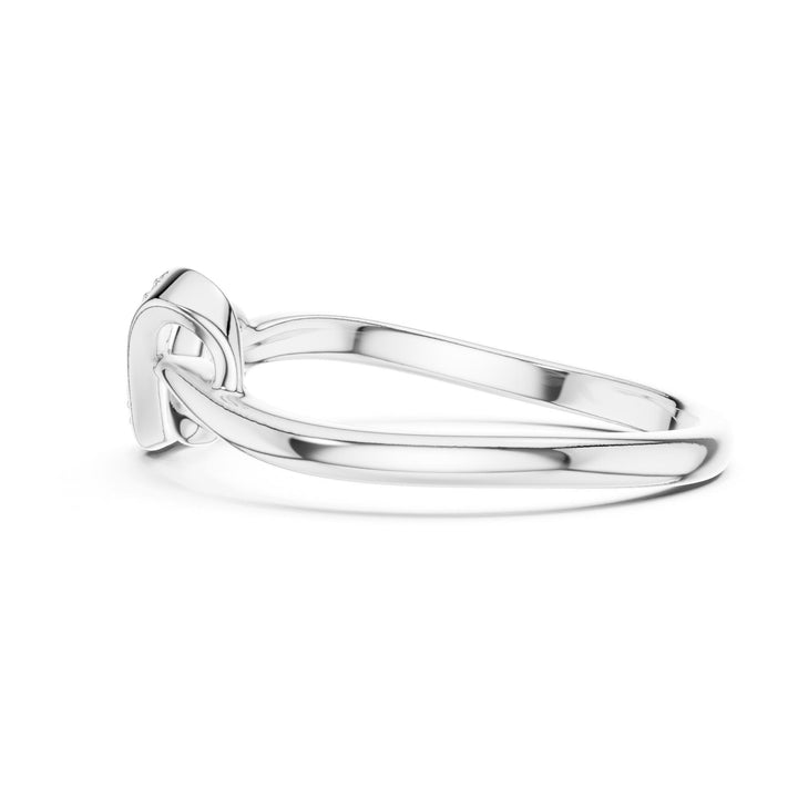 Round Cut Lab Grown Diamond Cluster Ring, 0.05ct Total, Solid Gold