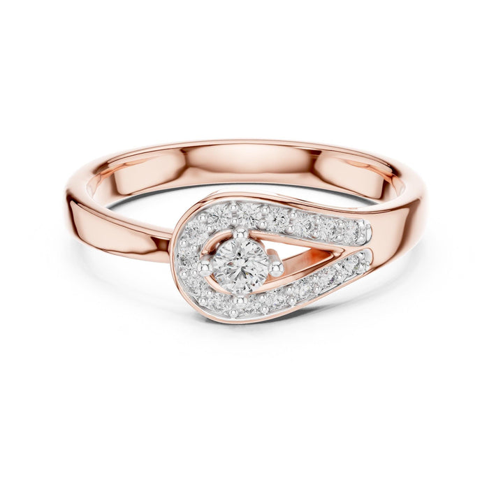 Round Cut Lab Grown Diamond Cluster Ring, 0.20ct Total, Solid Gold