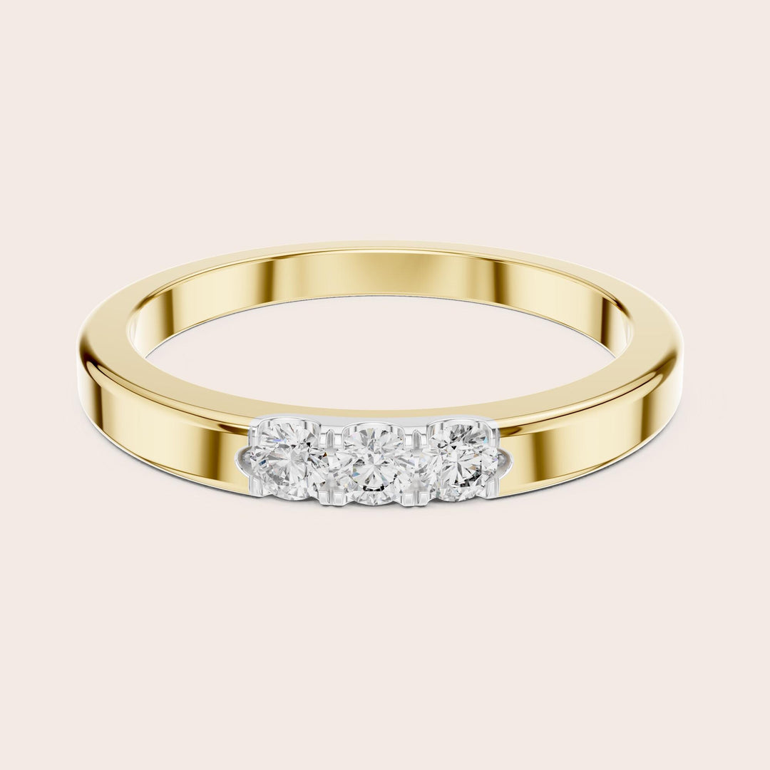 Round Cut Lab Grown Diamond Cluster Ring, 0.20ct Total, Solid Gold