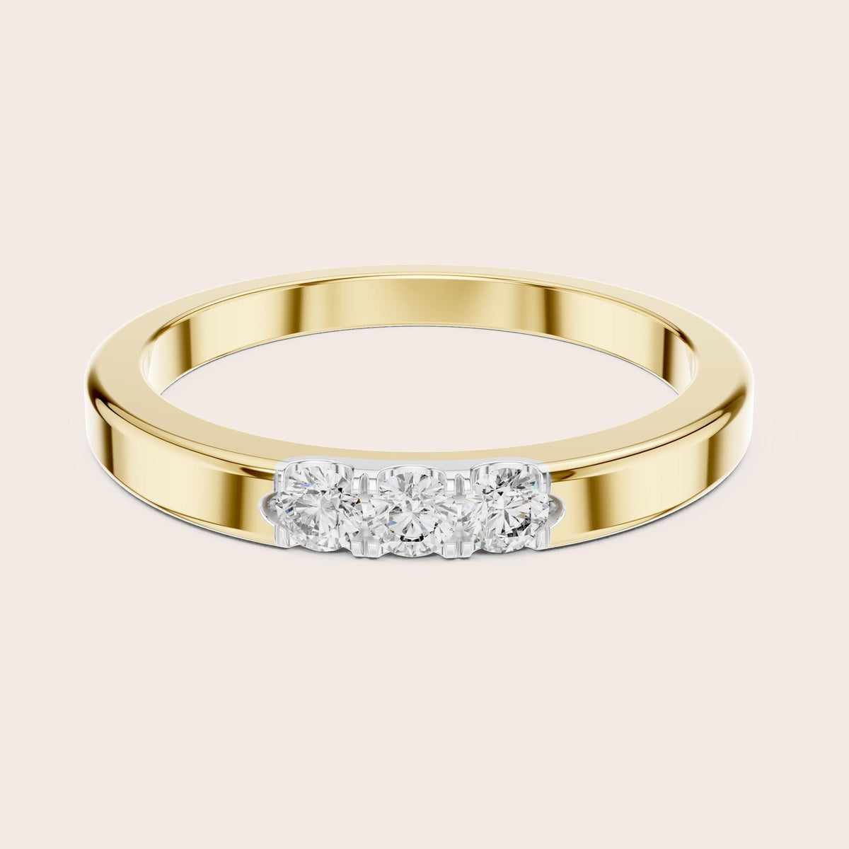 Round Cut Lab Grown Diamond Cluster Ring, 0.20ct Total, Solid Gold