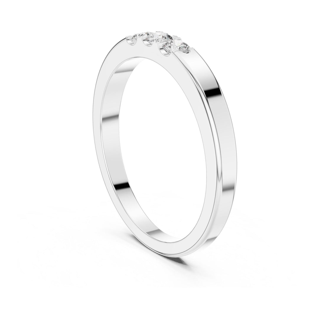 Round Cut Lab Grown Diamond Cluster Ring, 0.20ct Total, Solid Gold