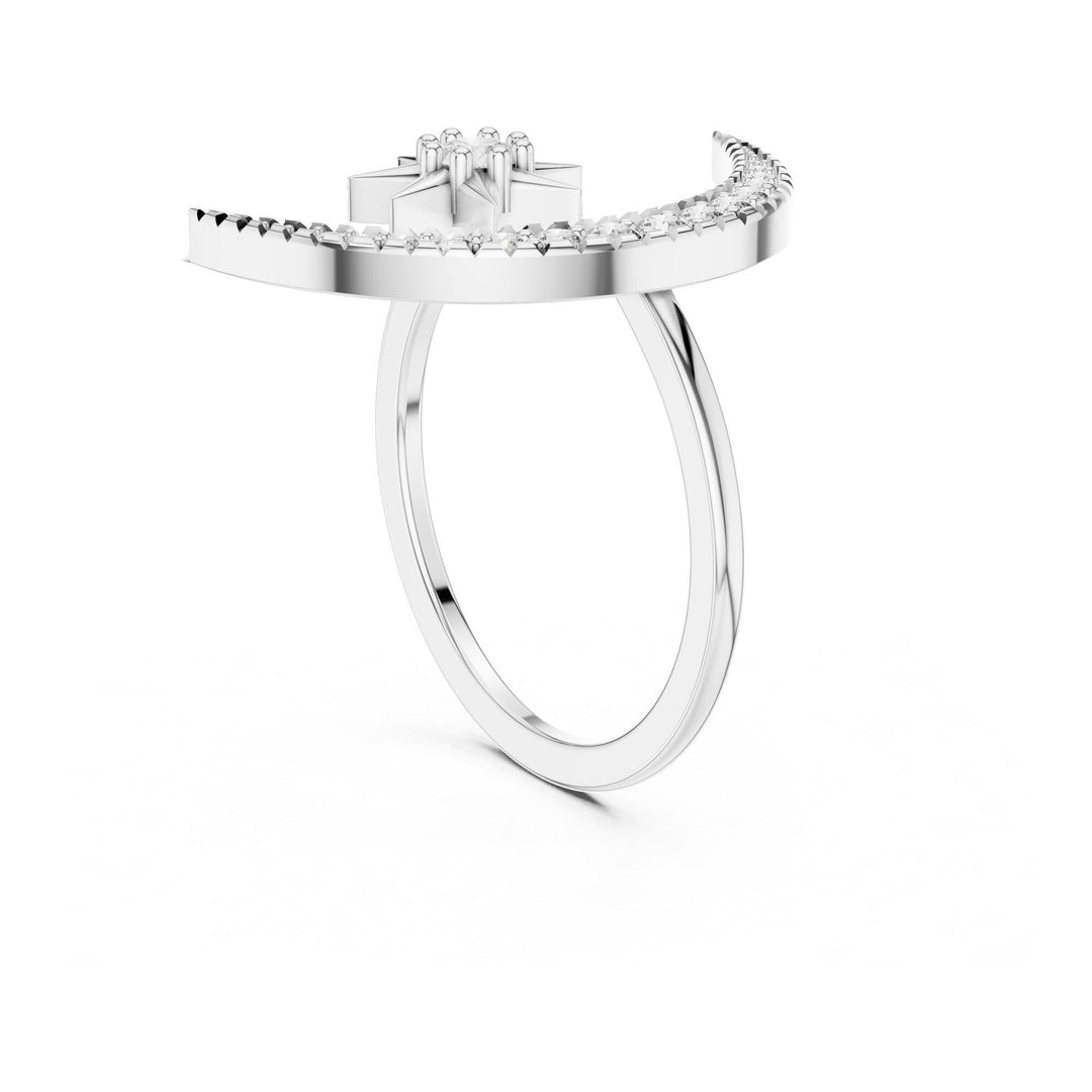 Round Cut Lab Grown Diamond Cluster Ring, 0.26ct Total, Solid Gold