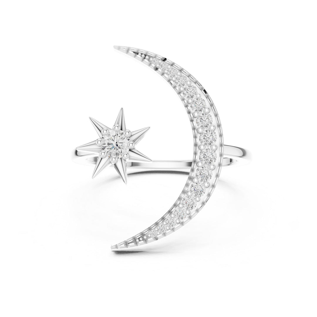 Round Cut Lab Grown Diamond Cluster Ring, 0.26ct Total, Solid Gold