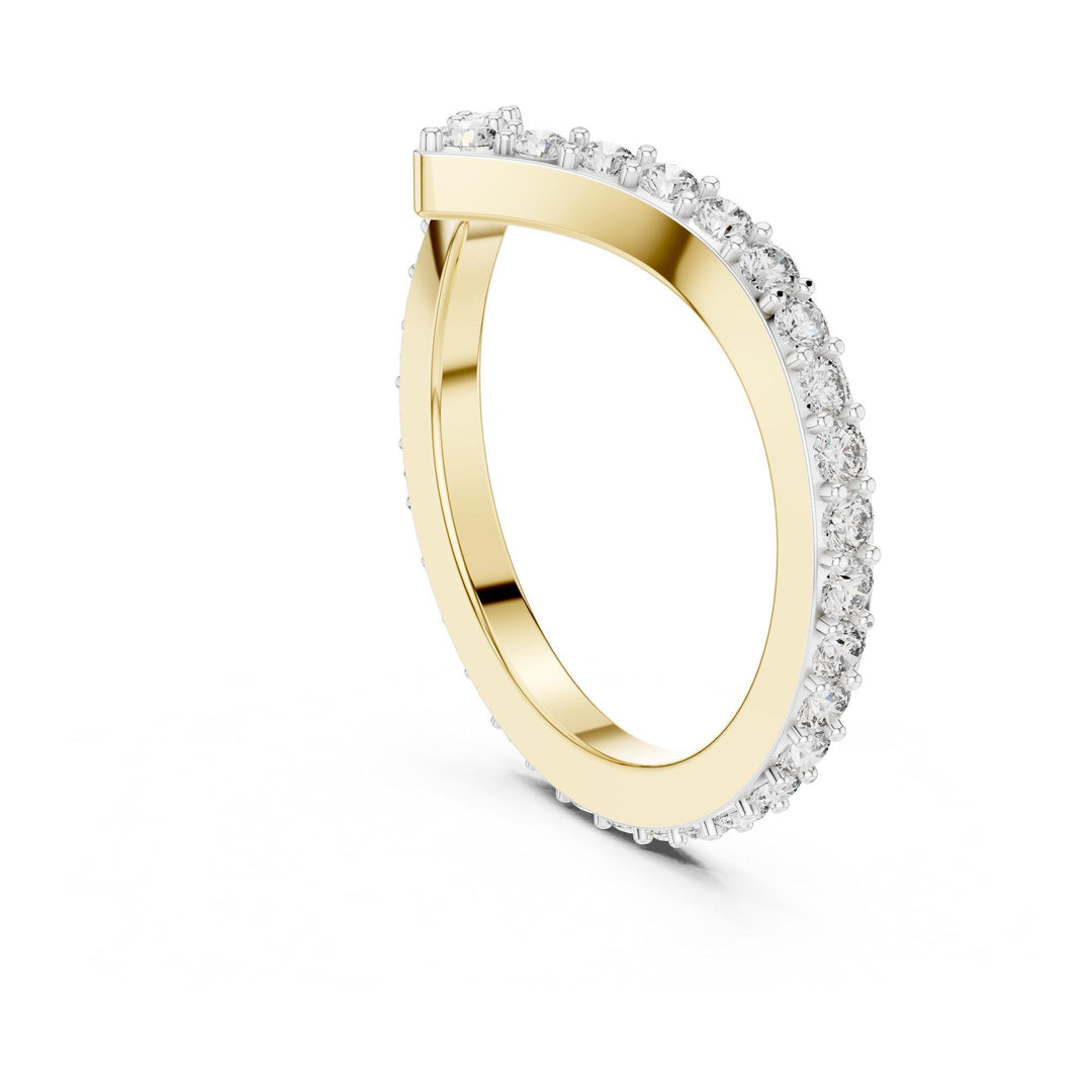 Round Cut Lab Grown Diamond Full Eternity Band, 0.66ct Total, Solid Gold
