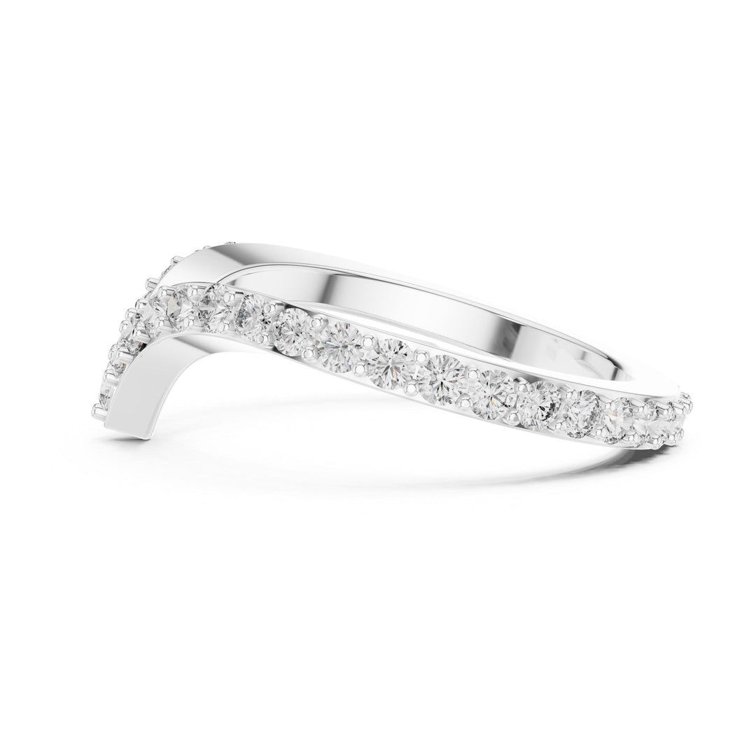 Round Cut Lab Grown Diamond Full Eternity Band, 0.66ct Total, Solid Gold