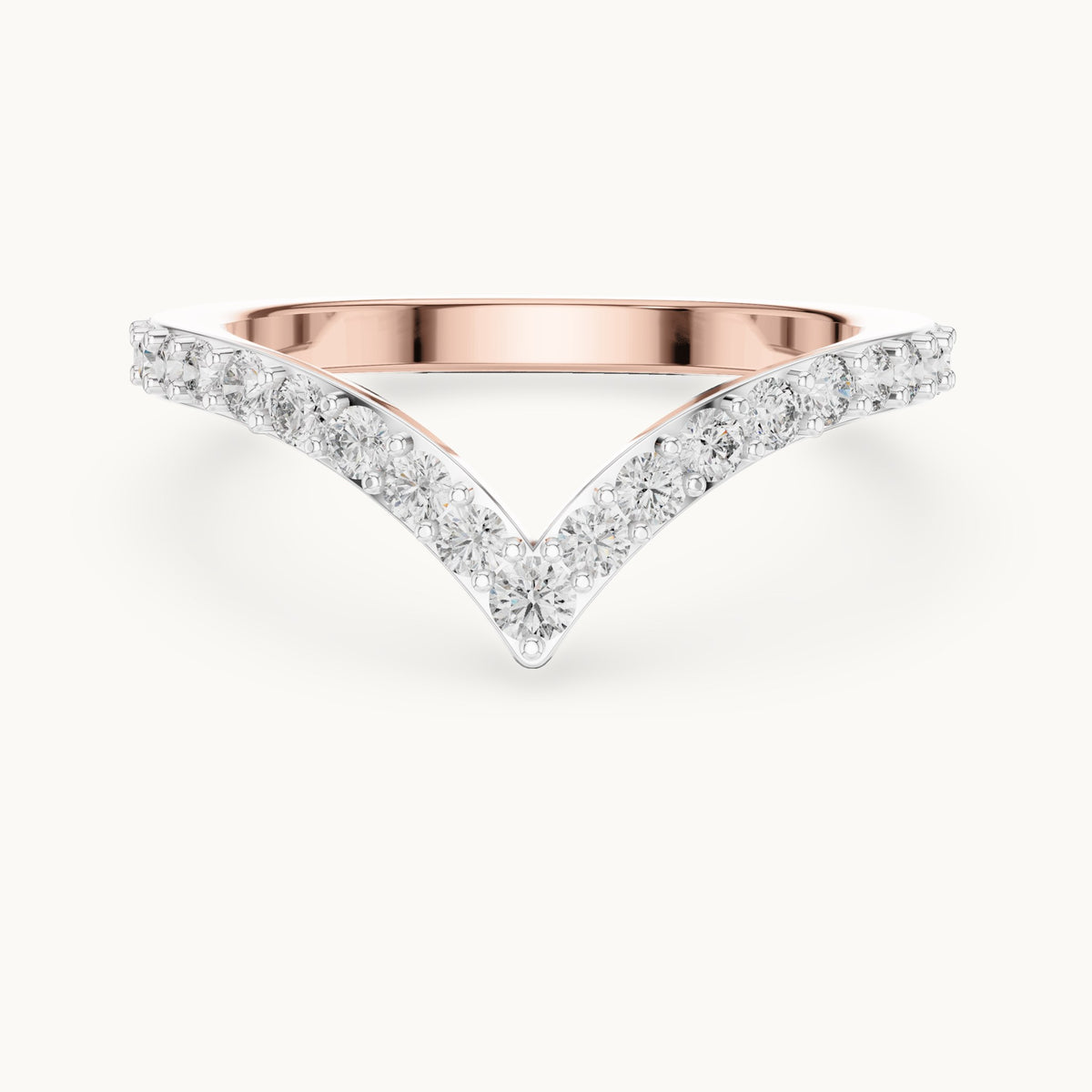 Round cut lab-grown diamond full eternity band, 0.66 CT TW, solid gold, view 9