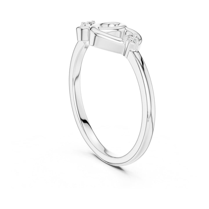 Round Cut Lab Grown Diamond Cluster Ring, 0.05ct Total, Solid Gold