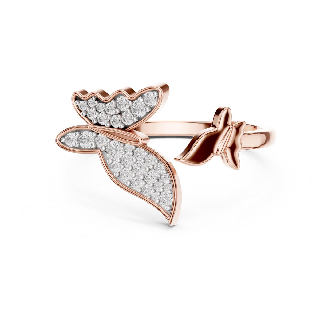Round Cut Lab Grown Diamond Cluster Ring, 0.22ct Total, Solid Gold