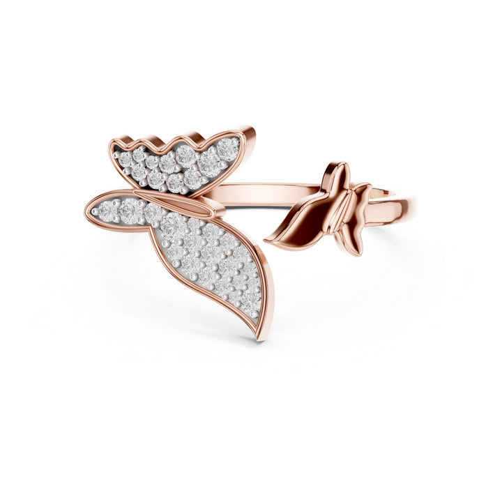 Round Cut Lab Grown Diamond Cluster Ring, 0.22ct Total, Solid Gold