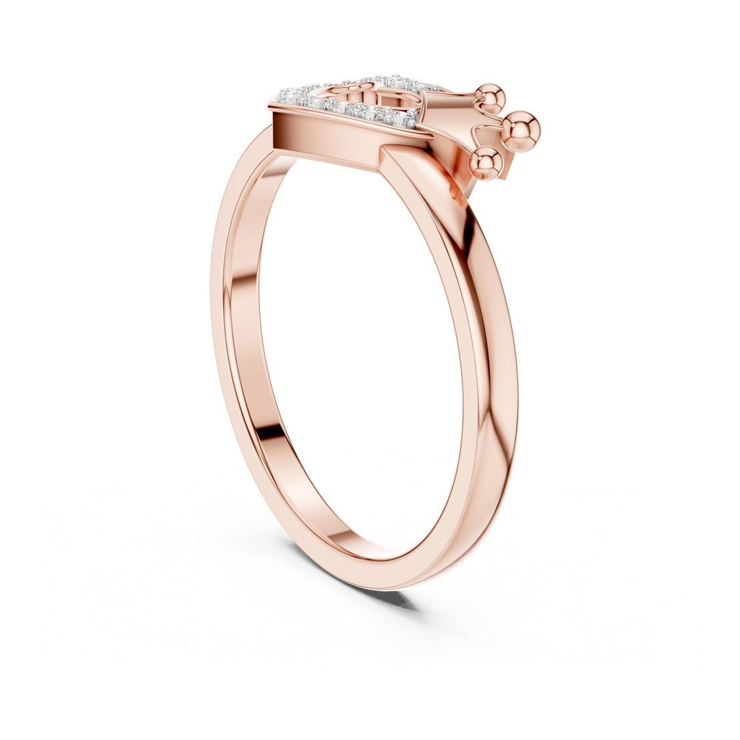 Round Cut Lab Grown Diamond Cluster Ring, 0.08ct Total, Solid Gold