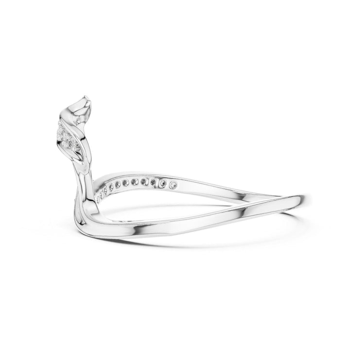 Round Cut Lab Grown Diamond Cluster Ring, 0.09ct Total, Solid Gold