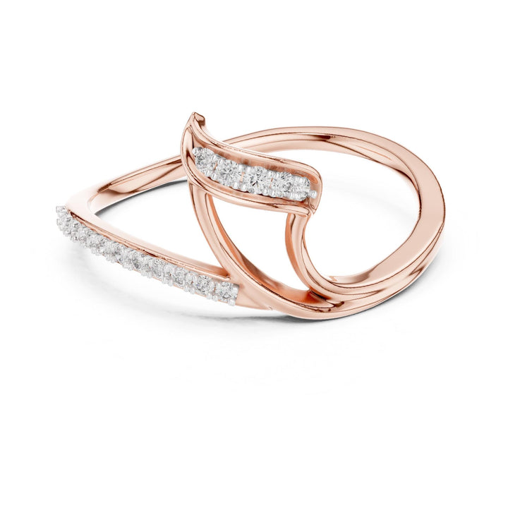 Round Cut Lab Grown Diamond Cluster Ring, 0.09ct Total, Solid Gold