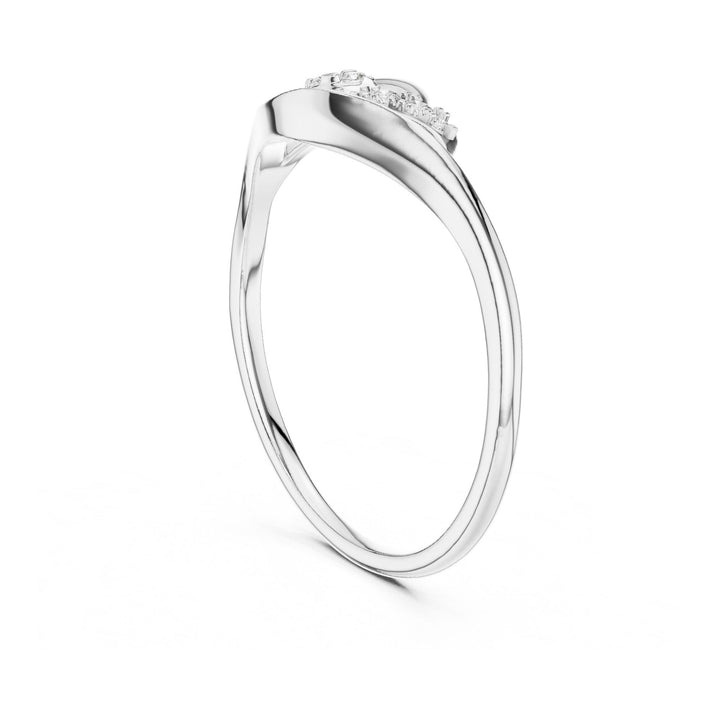 Round Cut Lab Grown Diamond Cluster Ring, 0.07ct Total, Solid Gold