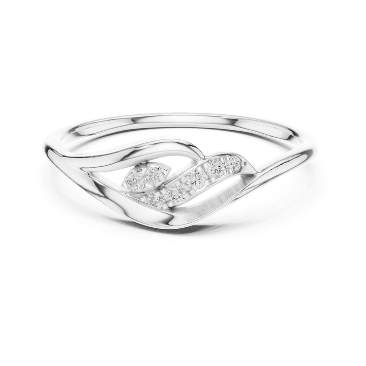 Round Cut Lab Grown Diamond Cluster Ring, 0.07ct Total, Solid Gold