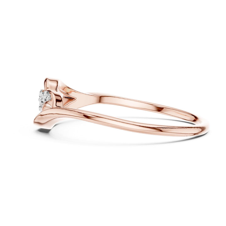Round Cut Lab Grown Diamond Cluster Ring, 0.07ct Total, Solid Gold