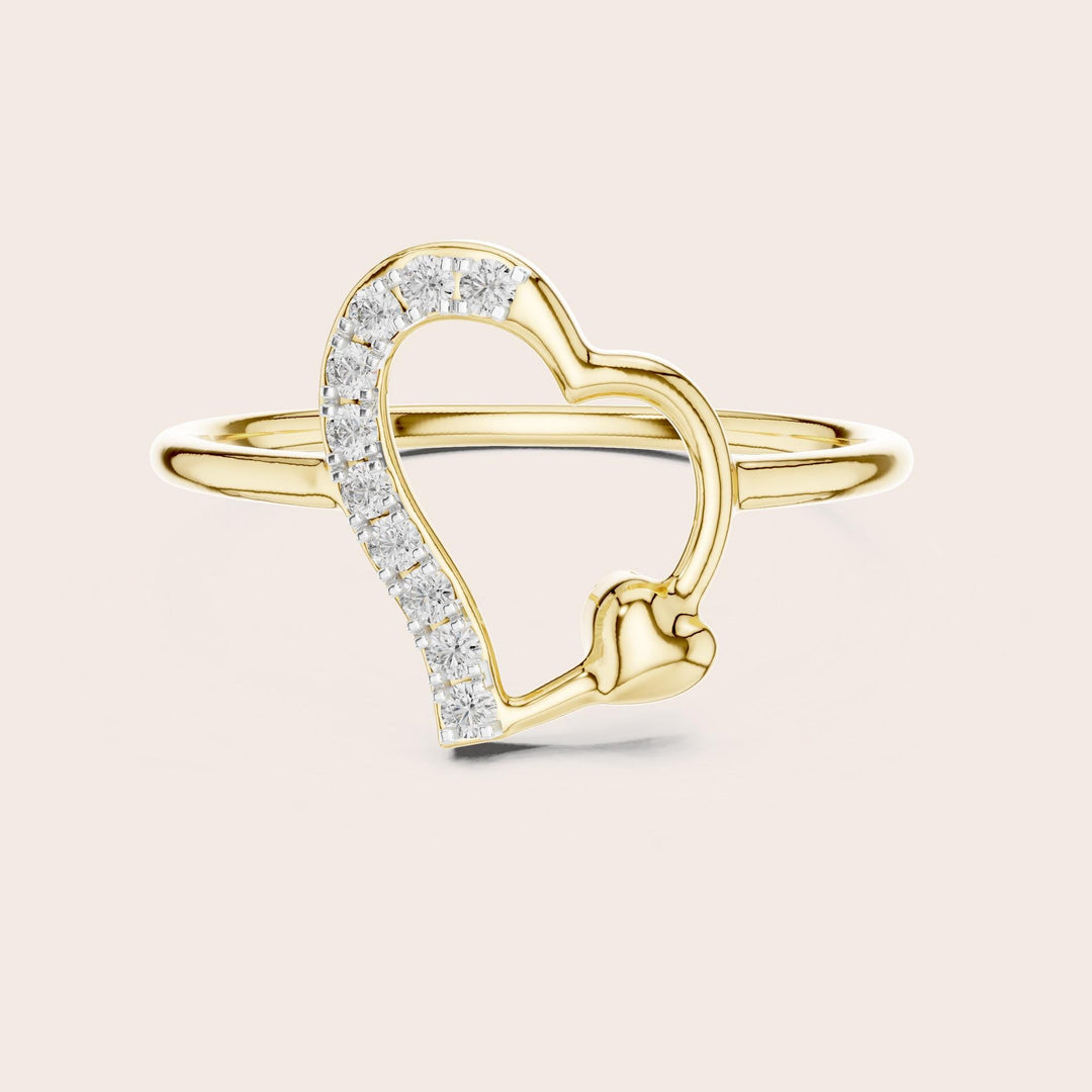 Round Cut Lab Grown Diamond Cluster Ring, 0.08ct Total, Solid Gold