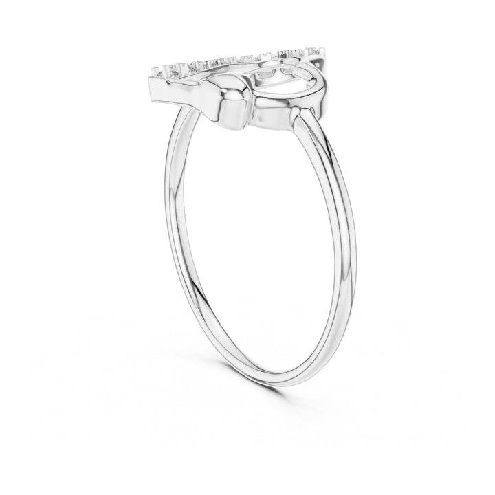 Round Cut Lab Grown Diamond Cluster Ring, 0.08ct Total, Solid Gold