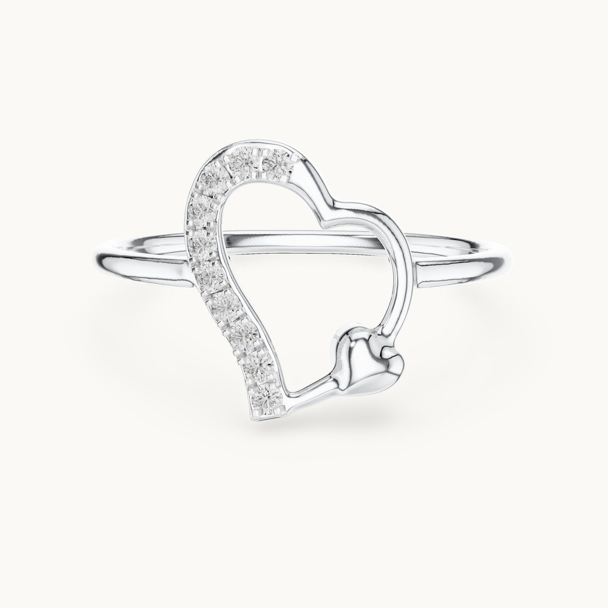 Round Cut Lab Grown Diamond Cluster Ring, 0.08ct Total, Solid Gold