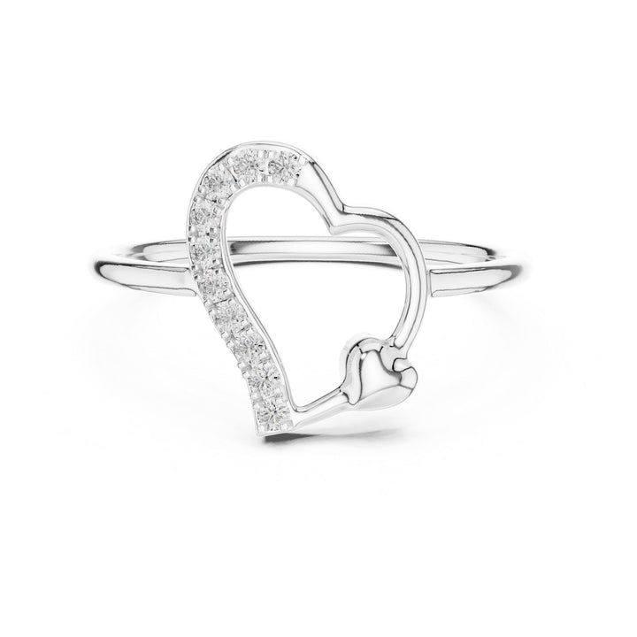 Round Cut Lab Grown Diamond Cluster Ring, 0.08ct Total, Solid Gold