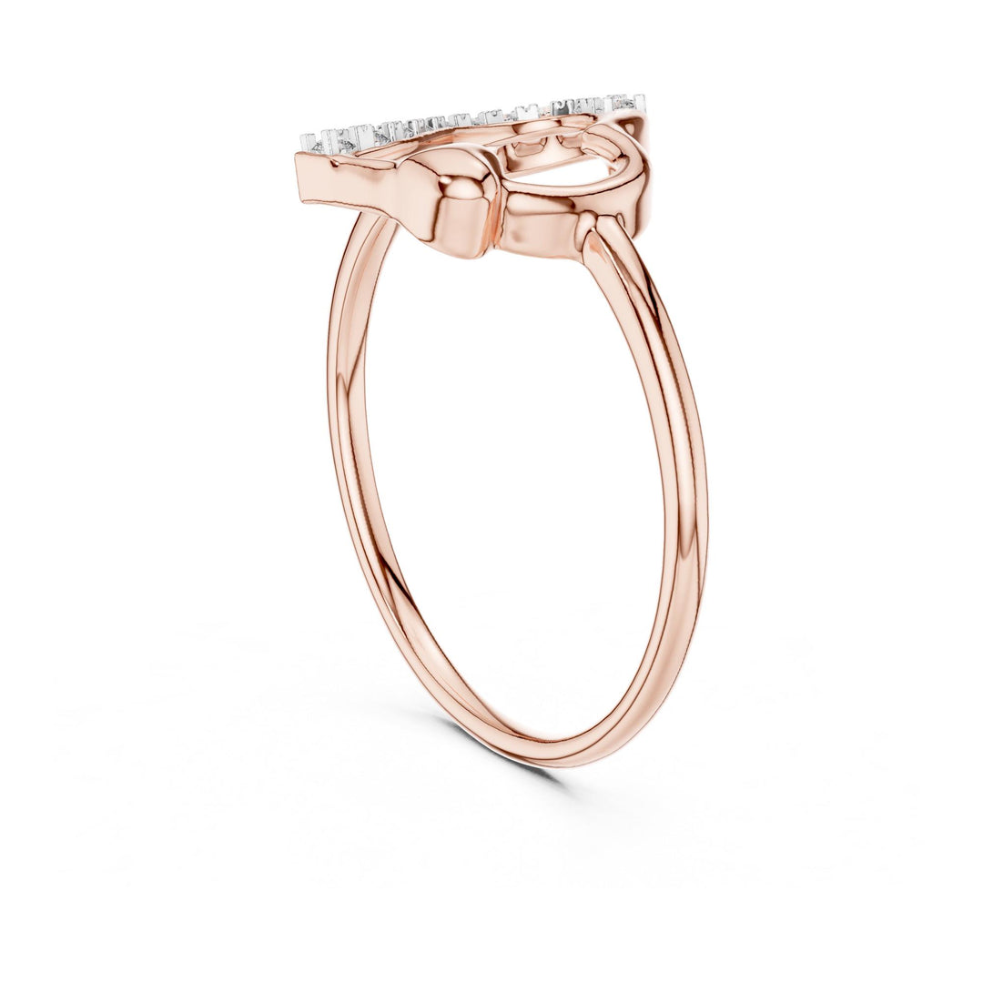 Round Cut Lab Grown Diamond Cluster Ring, 0.08ct Total, Solid Gold