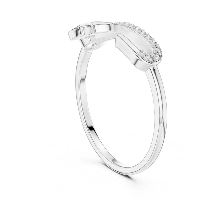 Round Cut Lab Grown Diamond Cluster Ring, 0.10ct Total, Solid Gold