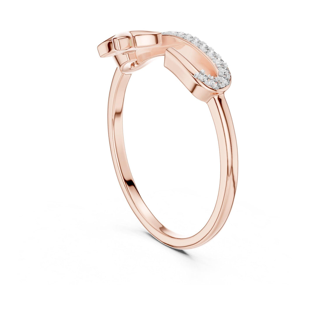 Round Cut Lab Grown Diamond Cluster Ring, 0.10ct Total, Solid Gold