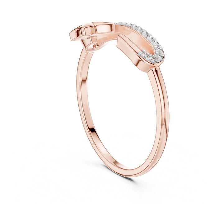 Round Cut Lab Grown Diamond Cluster Ring, 0.10ct Total, Solid Gold
