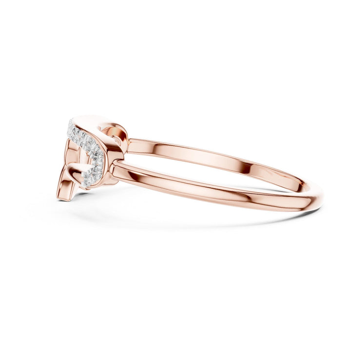 Round Cut Lab Grown Diamond Cluster Ring, 0.10ct Total, Solid Gold